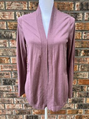 Market & Spruce Mauve Open-Front Cardigan NWOT Large
